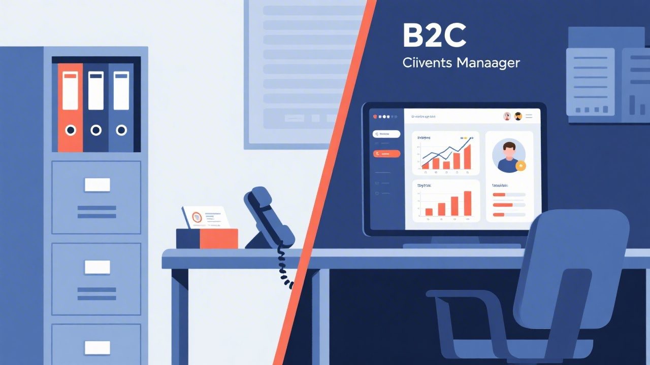 B2C客户管理软件和传统客户管理方法的差异分析