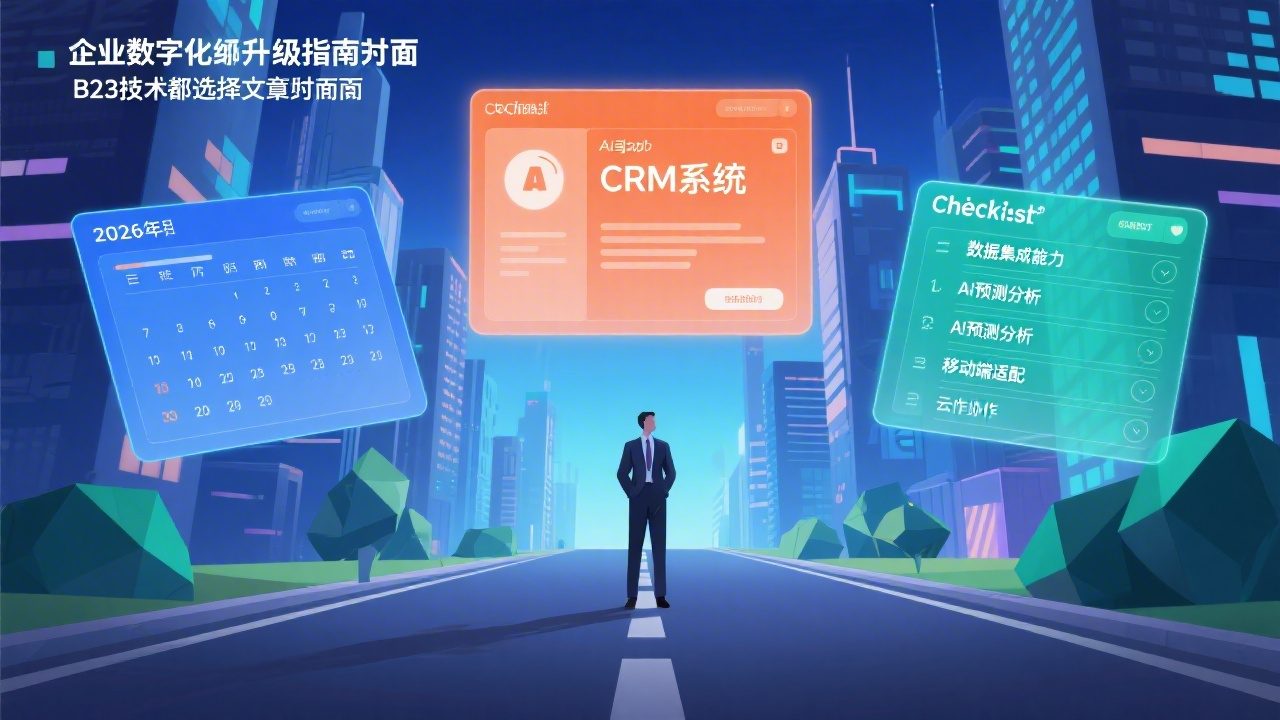 大中企业如何选择CRM？2026年选型指南（附Checklist）