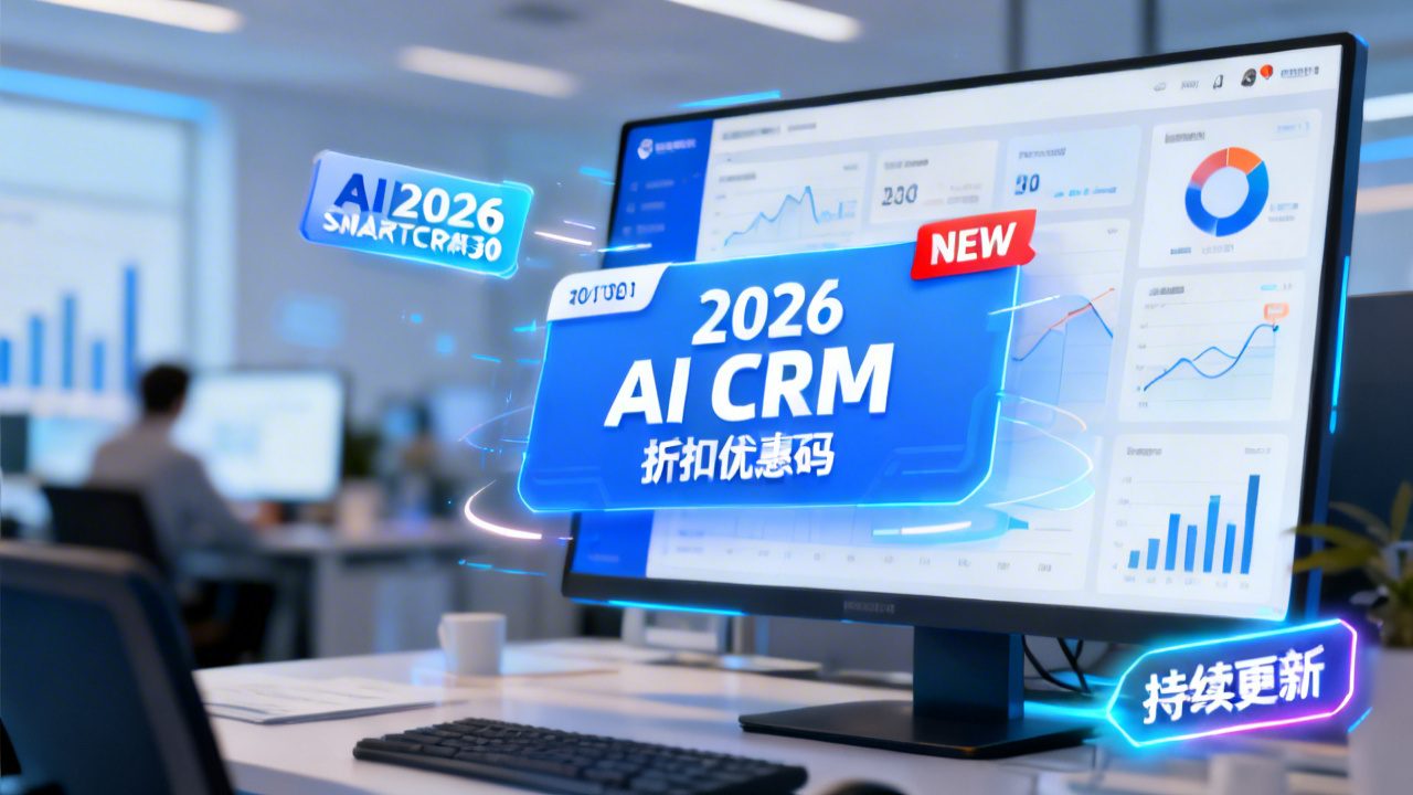 2026年AI智能CRM折扣优惠码合集（持续更新）