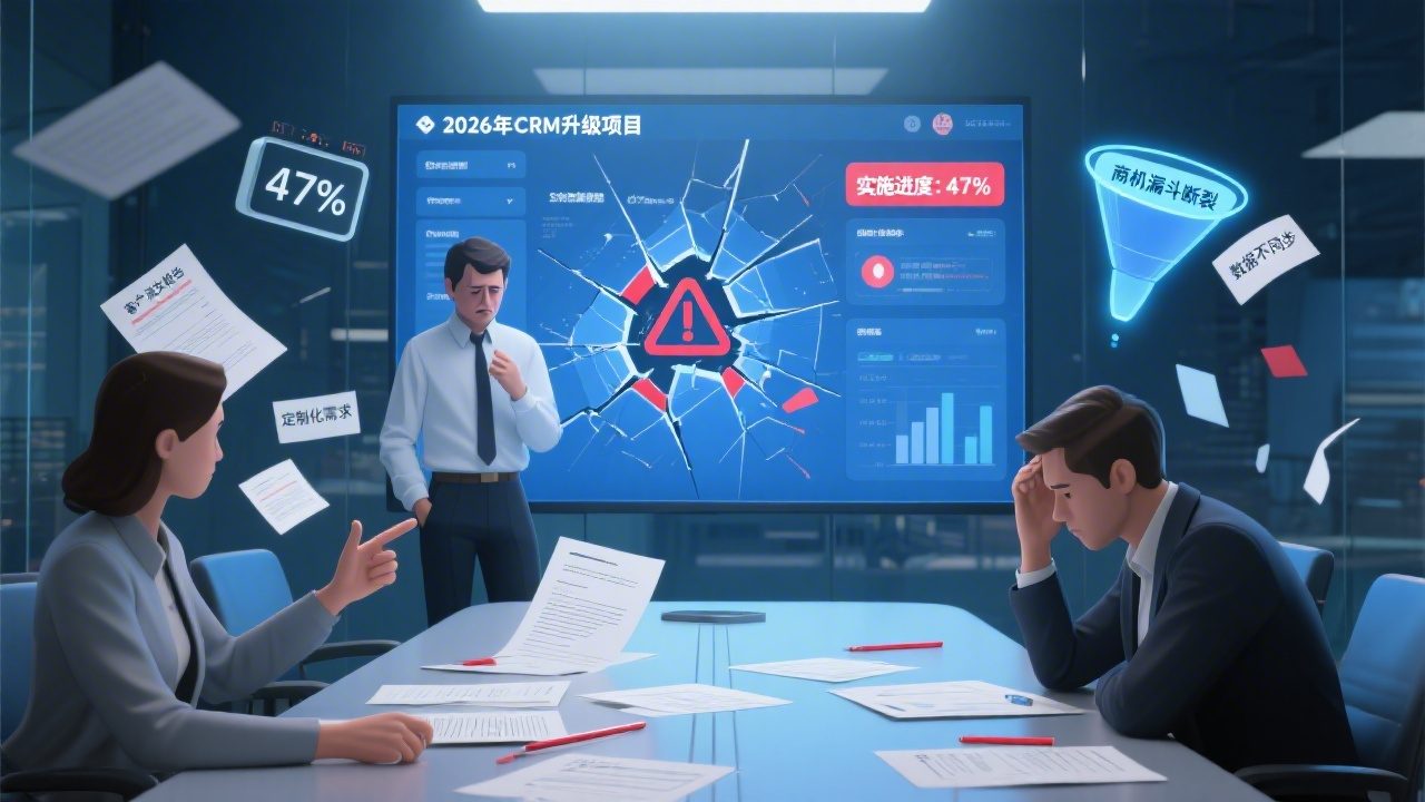 CRM商机管理模块实施失败案例：2026年避坑指南