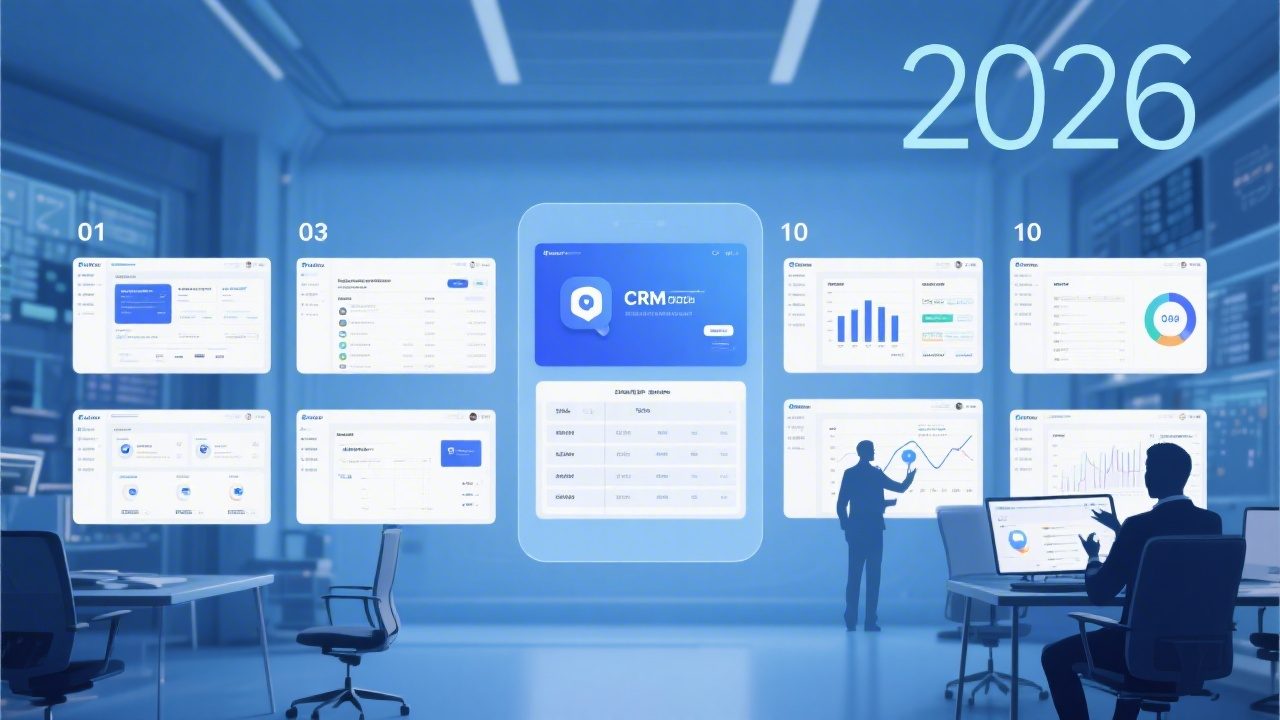 CRM软件选型终极指南：2026年TOP10厂商功能对比表