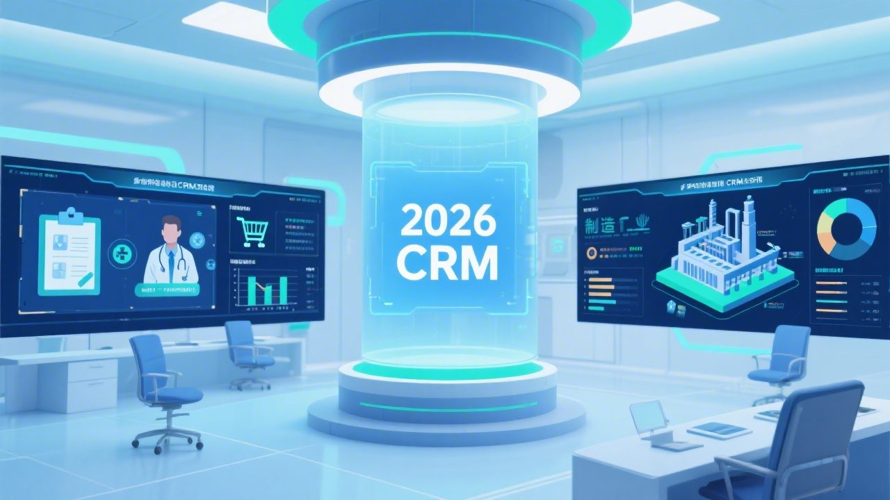 2026年行业专属CRM系统推荐：医疗、零售、制造等