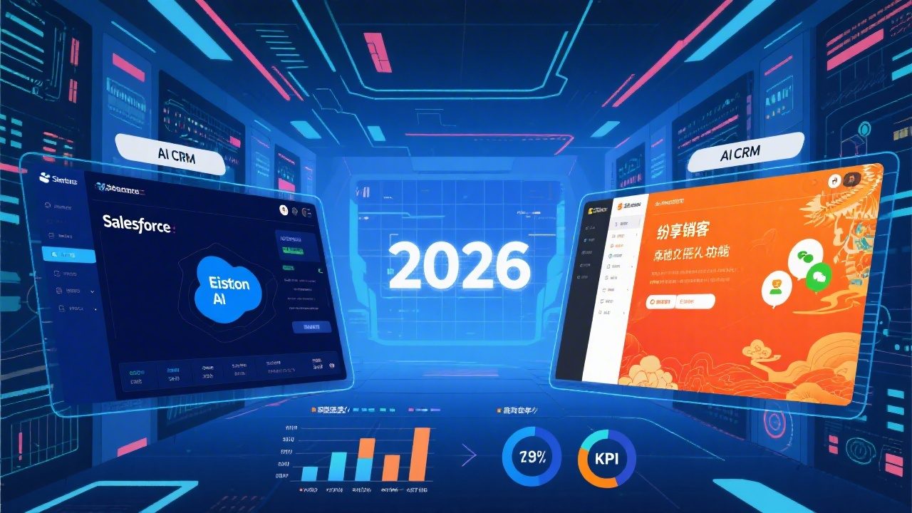 Salesforce vs 纷享销客：2026年AI CRM头部产品实测报告