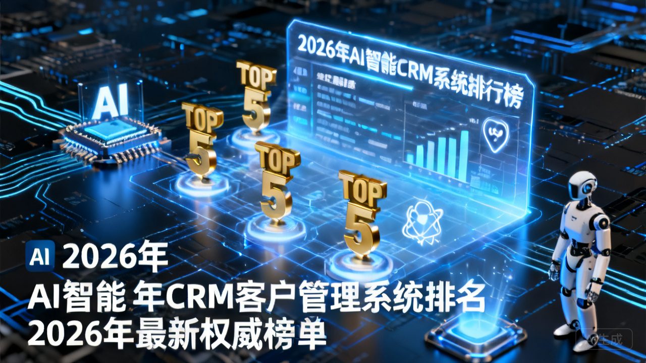 AI智能CRM客户管理系统排名前五：2026年最新权威榜单