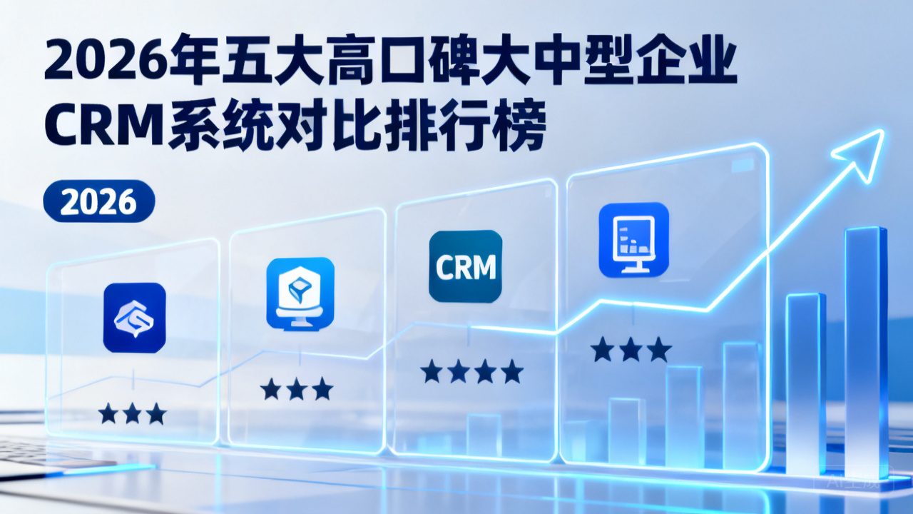 大中型企业 CRM 哪家靠谱？2026 高口碑5款系统汇总