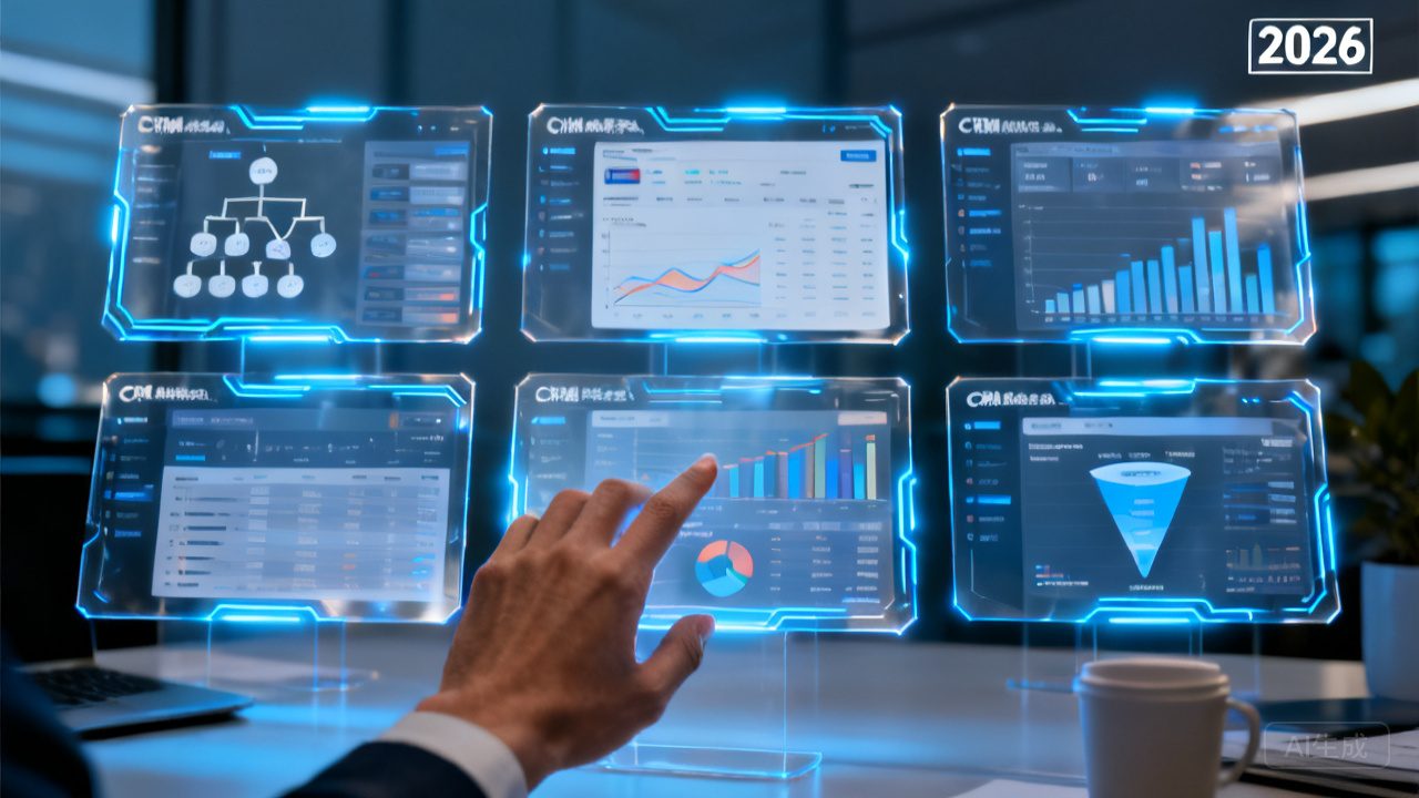 多维度对比 2026 年 8 款 CRM，适配不同规模大中型企业