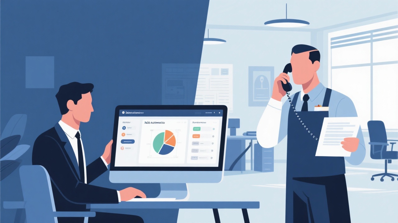 销售自动化系统与传统销售流程的核心区别